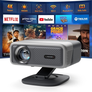 AuKing Smart Projector with Wifi and Bluetooth H10
